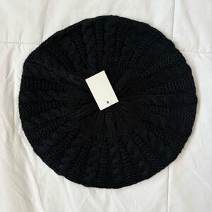 Black Knitted Beret